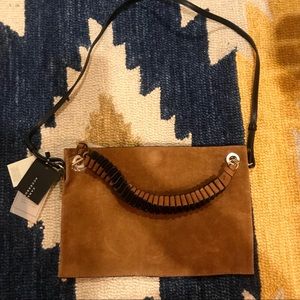 NWT Brown suede purse from Zara